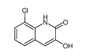 8-chloro-3-hydroxyquinolin-2(1H)-one结构式