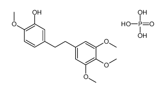 2-methoxy-5-[2-(3,4,5-trimethoxyphenyl)ethyl]phenol,phosphoric acid结构式
