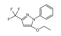 1H-Pyrazole, 5-ethoxy-1-phenyl-3-(trifluoromethyl)结构式
