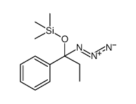 Benzene, [1-azido-1-[(trimethylsilyl)oxy]propyl] Structure