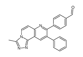 4-(3-methyl-9-phenyl[1,2,4]triazolo[3,4-f]-1,6-naphthyridin-8-yl)benzaldehyde结构式