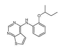 N-(2-butan-2-yloxyphenyl)thieno[2,3-d]pyrimidin-4-amine结构式