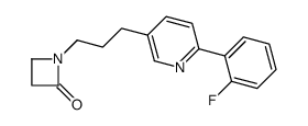 1-[3-[6-(2-fluorophenyl)pyridin-3-yl]propyl]azetidin-2-one Structure