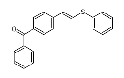 phenyl-[4-(2-phenylsulfanylethenyl)phenyl]methanone Structure