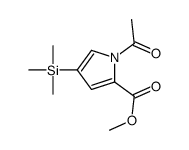 methyl 1-acetyl-4-trimethylsilylpyrrole-2-carboxylate结构式