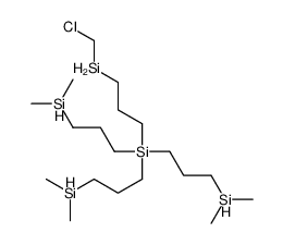 3-(chloromethylsilyl)propyl-tris(3-dimethylsilylpropyl)silane Structure