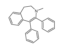 3-methyl-4,5-diphenyl-1,2-dihydro-3-benzazepine结构式