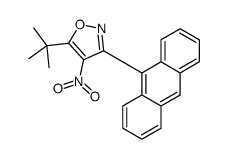 3-anthracen-9-yl-5-tert-butyl-4-nitro-1,2-oxazole结构式