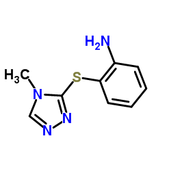 2-[(4-methyl-4H-1,2,4-triazol-3-yl)thio]aniline结构式
