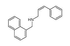 N-(naphthalen-1-ylmethyl)-3-phenylprop-2-en-1-amine Structure