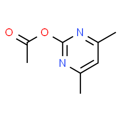 Acetic acid 4,6-dimethyl-pyrimidin-2-yl ester结构式