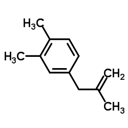 1,2-Dimethyl-4-(2-methyl-2-propen-1-yl)benzene Structure