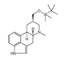 Ergoline, 8-[[[(1,1-dimethylethyl)dimethylsilyl]oxy]methyl]-6-methyl-, (8β)- Structure