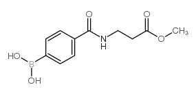 (4-((3-Methoxy-3-oxopropyl)carbamoyl)phenyl)boronic acid structure