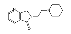 6-(2-Piperidin-1-yl-ethyl)-6,7-dihydro-pyrrolo[3,4-b]pyridin-5-one结构式