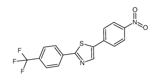 5-(4-nitrophenyl)-2-(4-trifluoromethylphenyl)thiazole结构式