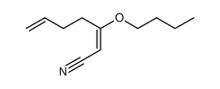 3-butoxy-hepta-2,6-dienenitrile Structure