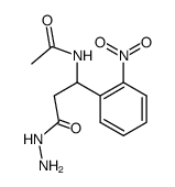 3-acetylamino-3-(2-nitro-phenyl)-propionic acid hydrazide结构式