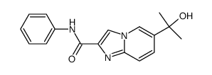 6-(1-hydroxy-1-methylethyl)-N-phenylimidazo[1,2-a]pyridine-2-carboxamide结构式