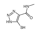 1H-1,2,3-Triazole-4-carboxamide,5-mercapto-N-methyl-(9CI) Structure