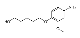1-<4-Amino-2-methoxy-phenoxy>-pentanol-(5)结构式