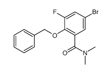 2-benzyloxy-5-bromo-3-fluoro-N,N-dimethyl-benzamide结构式