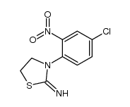 2-imino-3-(4'-chloro-2'-nitrophenyl)-thiazolidine结构式