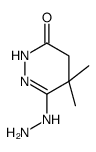 3-hydrazinyl-4,4-dimethyl-1,5-dihydropyridazin-6-one结构式