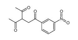 3-acetyl-1-(3-nitrophenyl)pentane-1,4-dione Structure