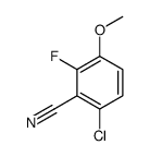 6-chloro-2-fluoro-3-methoxy-benzonitrile Structure