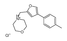 4-[[4-(4-methylphenyl)furan-2-yl]methyl]morpholin-4-ium,chloride Structure