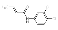 2-Butenamide,N-(3,4-dichlorophenyl)-结构式