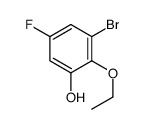 3-Bromo-2-ethoxy-5-fluorophenol结构式
