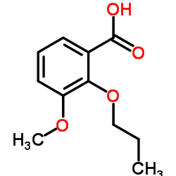 3-Methoxy-2-propoxybenzoic acid Structure