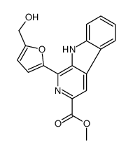 Methyl 1-[5-(hydroxymethyl)-2-furyl]-9H-beta-carboline-3-carboxylate结构式