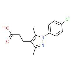 3-[1-(4-Chlorophenyl)-3,5-dimethyl-1H-pyrazol-4-yl]propanoic acid picture