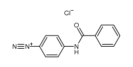 4-benzoylamino-benzenediazonium, chloride结构式
