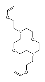 4,10-bis(2-ethenoxyethyl)-1,7-dioxa-4,10-diazacyclododecane结构式