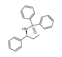 N-[(1S)-1-phenylpropyl]-P,P-diphenylphosphinic amide结构式