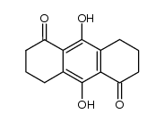 9,10-dihydroxy-3,4,7,8-tetrahydroanthracene-1,5(2H,6H)-dione结构式
