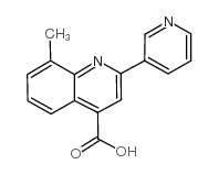 8-methyl-2-pyridin-3-ylquinoline-4-carboxylic acid Structure