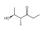 (2S,3R)-2-hydroxy-3-methyl-4-hexanone结构式