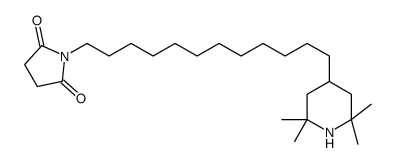 1-[12-(2,2,6,6-tetramethylpiperidin-4-yl)dodecyl]pyrrolidine-2,5-dione结构式