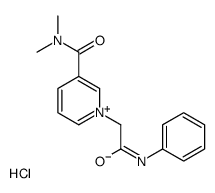 1-(2-anilino-2-oxoethyl)-N,N-dimethylpyridin-1-ium-3-carboxamide,chloride Structure