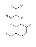 (5-methyl-2-propan-2-ylcyclohexyl) 2,3-dibromobutanoate结构式