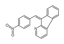 (9E)-9-[(4-nitrophenyl)methylidene]indeno[2,1-b]pyridine Structure
