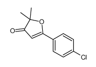 5-(4-chlorophenyl)-2,2-dimethylfuran-3-one Structure