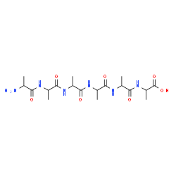 2-[[(2S)-2-[2-[[(2S)-2-[2-(2-aminopropanoylamino)propanoylamino]propanoyl]amino]propanoylamino]propanoyl]amino]propanoic acid结构式