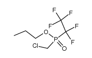 propyl (chloromethyl)(perfluoroethyl)phosphinate Structure