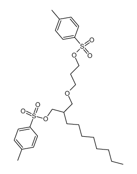 2-(n-octyl)-4-oxaheptane-1,7-ditosylate结构式